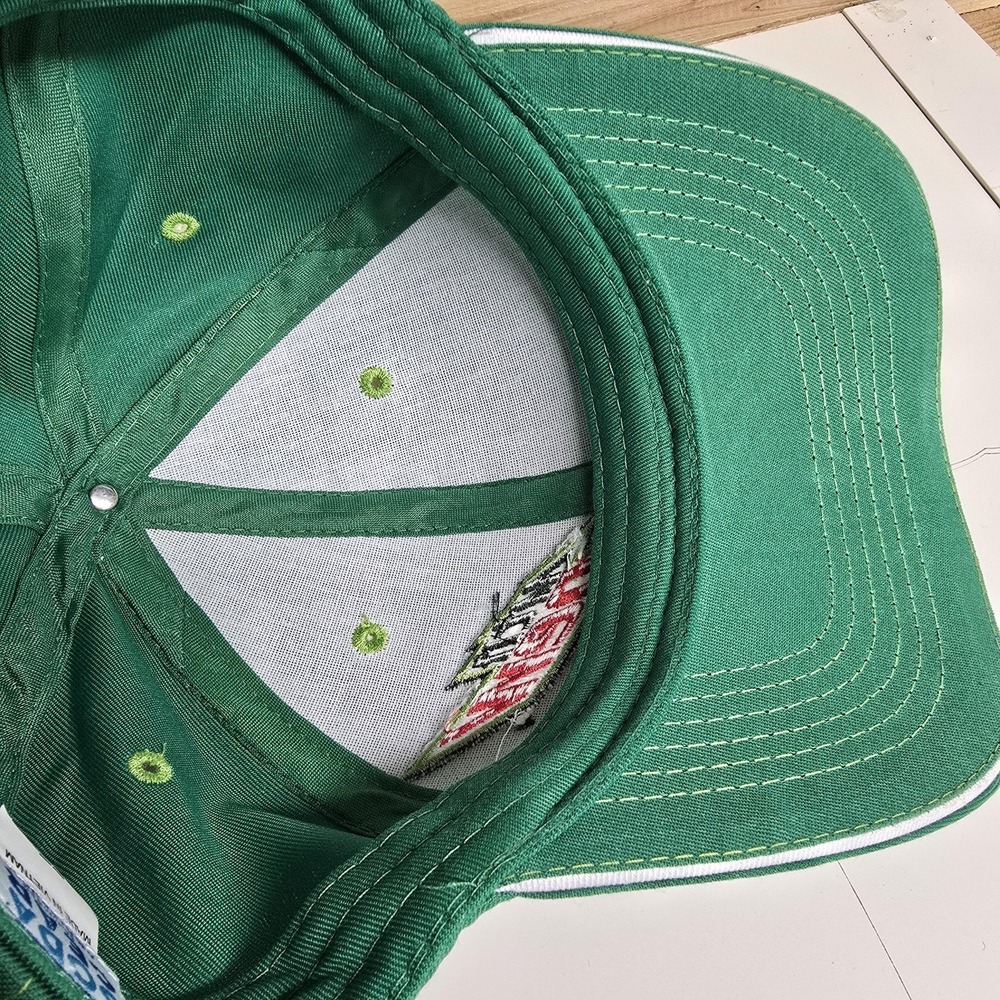 Mountain Dew Hat Cap Strap Back Green Embroidered Soda Advertising Mens Classic - Picture 7 of 8